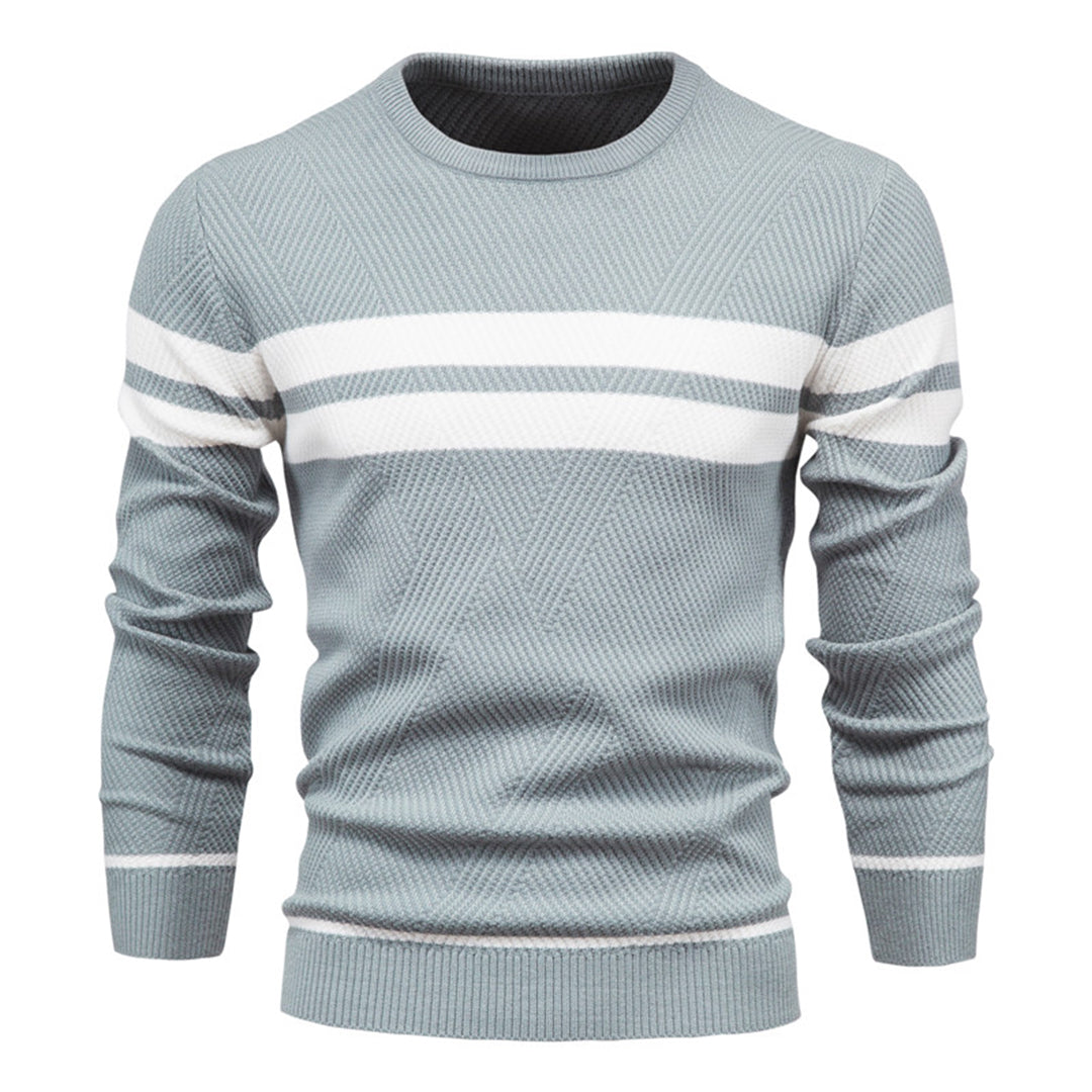 Krister Snygg Herrtröja – Modern Stickad Pullover