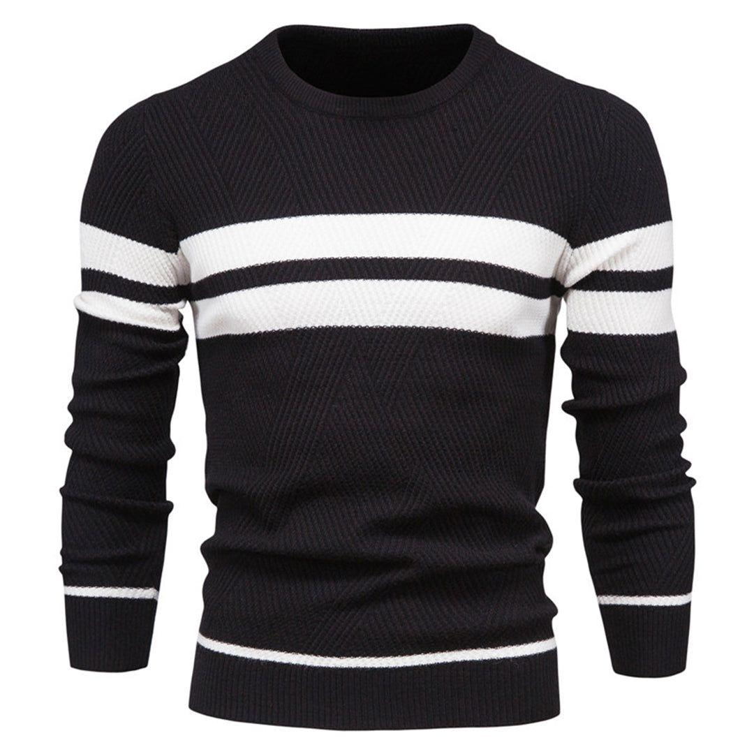 Krister Snygg Herrtröja – Modern Stickad Pullover