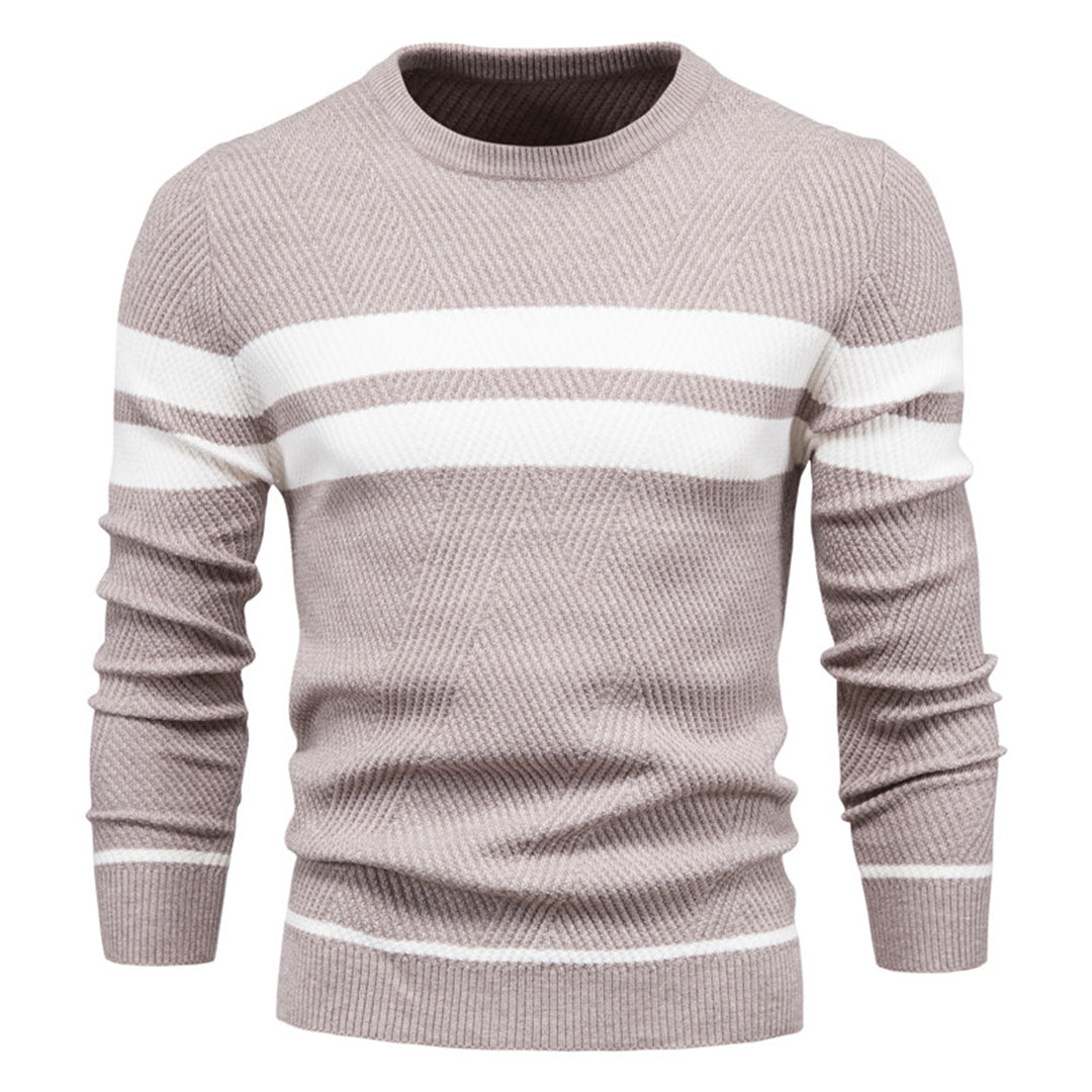 Krister Snygg Herrtröja – Modern Stickad Pullover