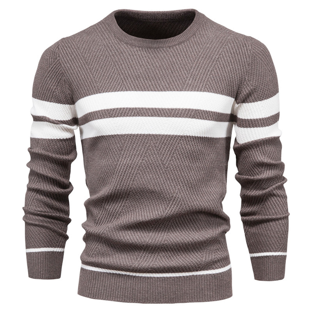 Krister Snygg Herrtröja – Modern Stickad Pullover