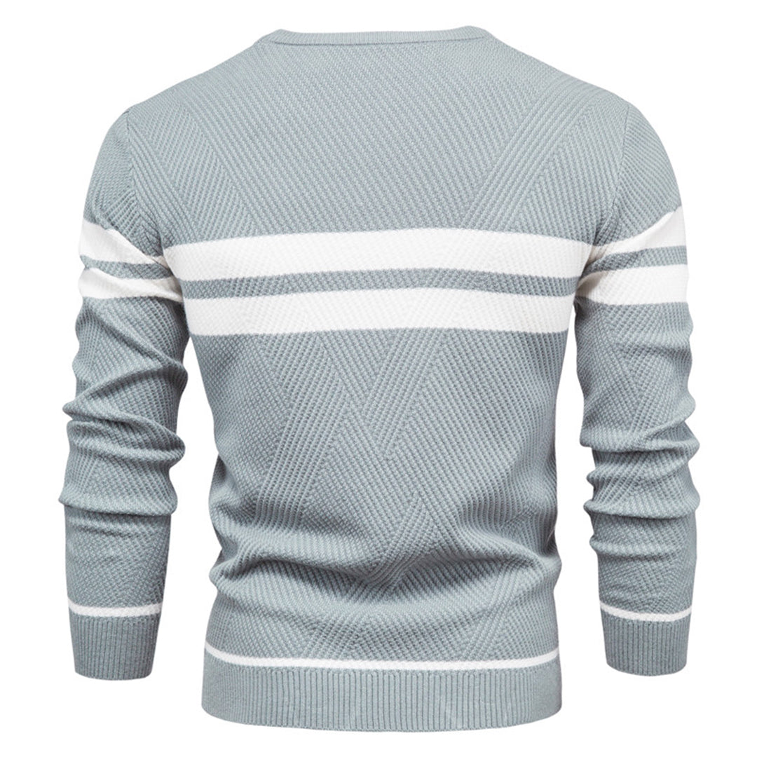 Krister Snygg Herrtröja – Modern Stickad Pullover