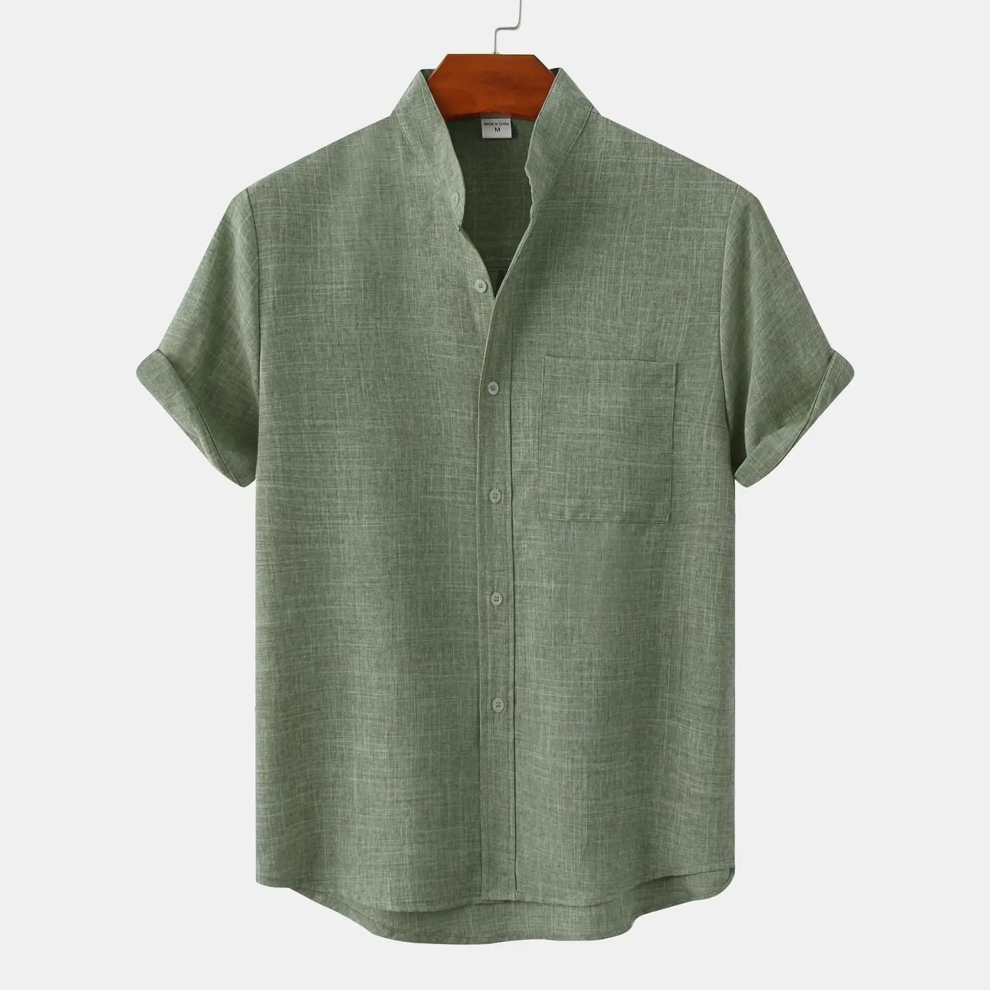 EDVIN™ | Short-sleeved Shirt in Airy Linen Blend