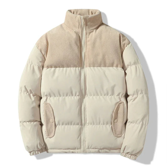 Seraphine Unisex Quiltet Jakke – Stilfuld med Corduroy-detaljer