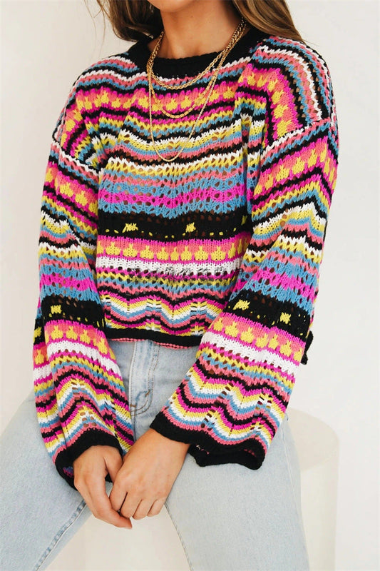 Serelle Round Sweater for Women – Modern Knitted Garment
