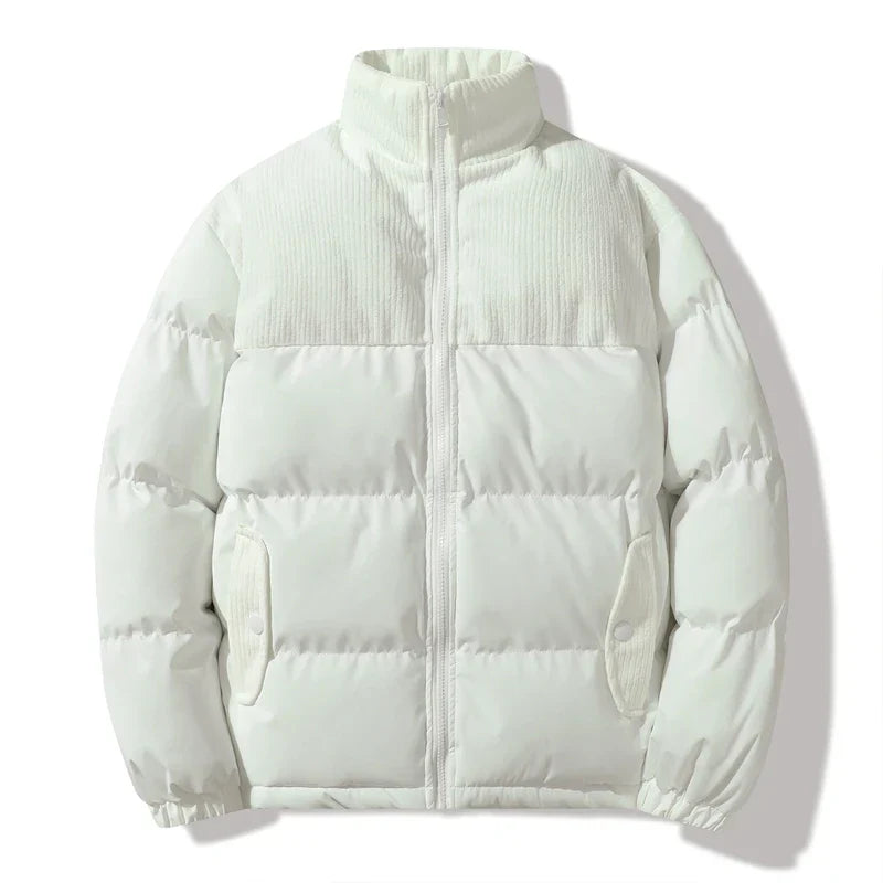 Seraphine Unisex Quiltet Jakke – Stilfuld med Corduroy-detaljer