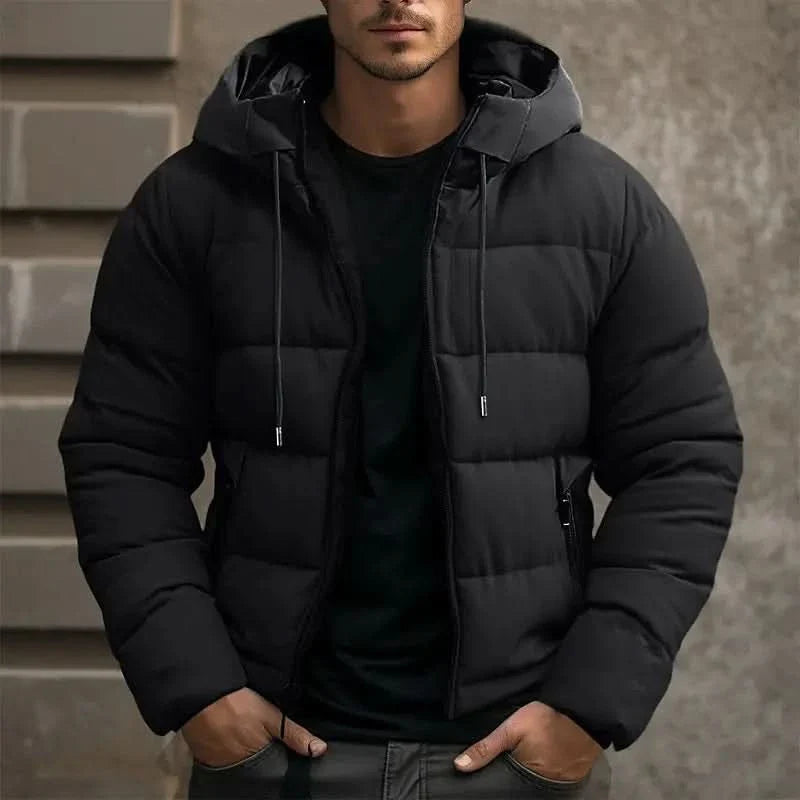 Mr. Puffer Jacket – Water-Resistant Quilted Design with Adjustable Hood