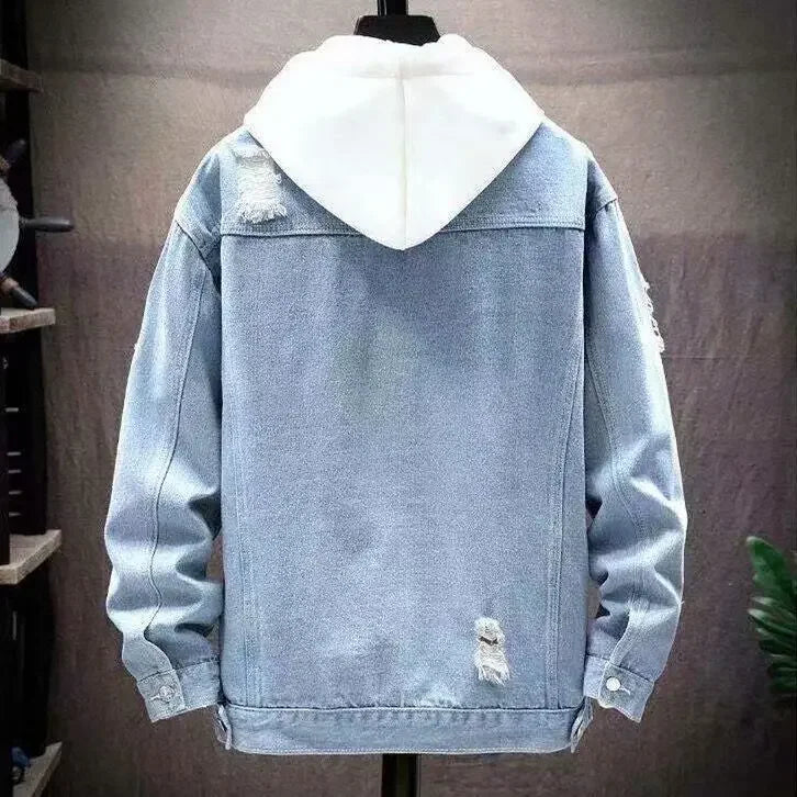 Hampus – Relaxed Men's Denim Jacket with Loose Fit and Single-Breasted Streetwear