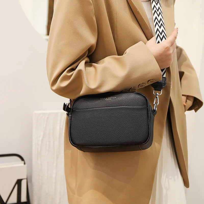 Elvia | Lyxig Crossbody-väska i äkta läder