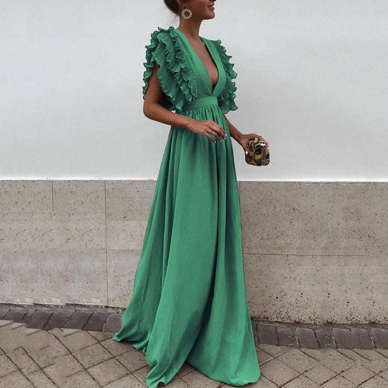 Selena | Elegant Dress with Gathered Sleeves