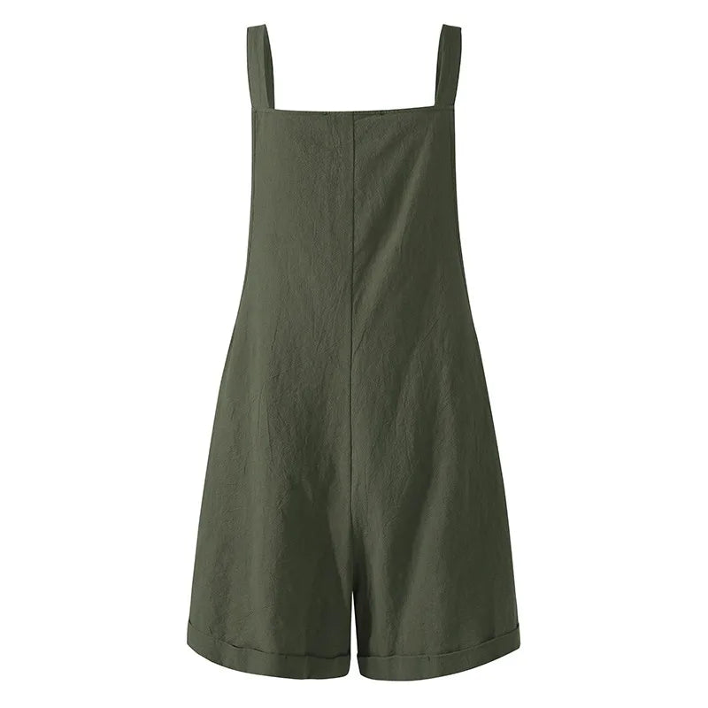 AYLA™ | Boho Jumpsuit in Loose Fit with Square Neckline