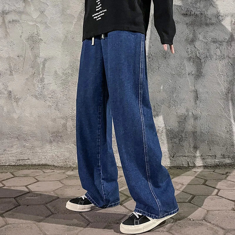 MARKION™ | Streetwear Løse Jeans til Herre