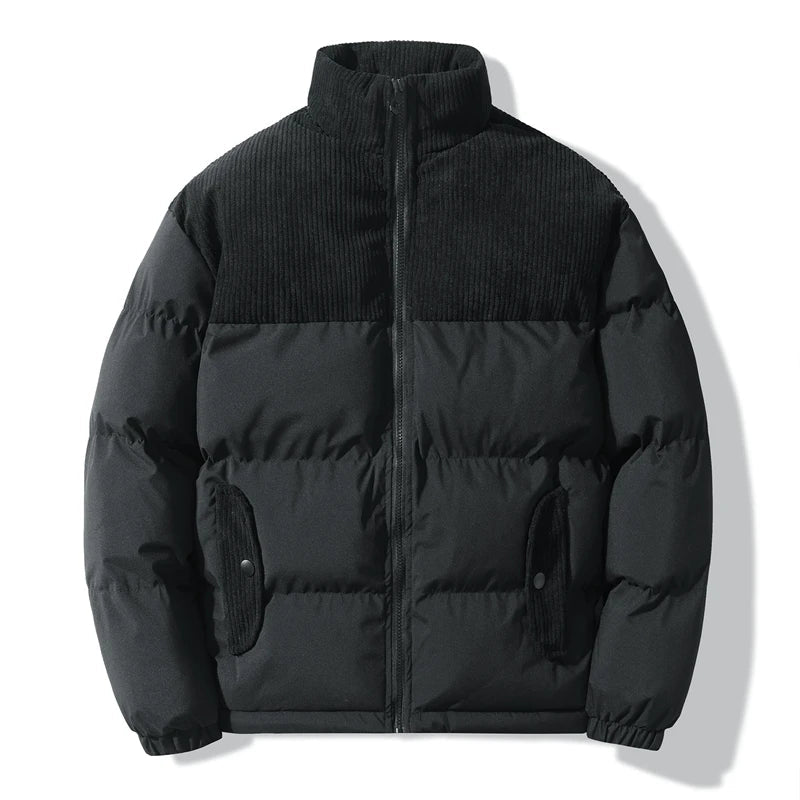 Seraphine Unisex Quiltet Jakke – Stilfuld med Corduroy-detaljer