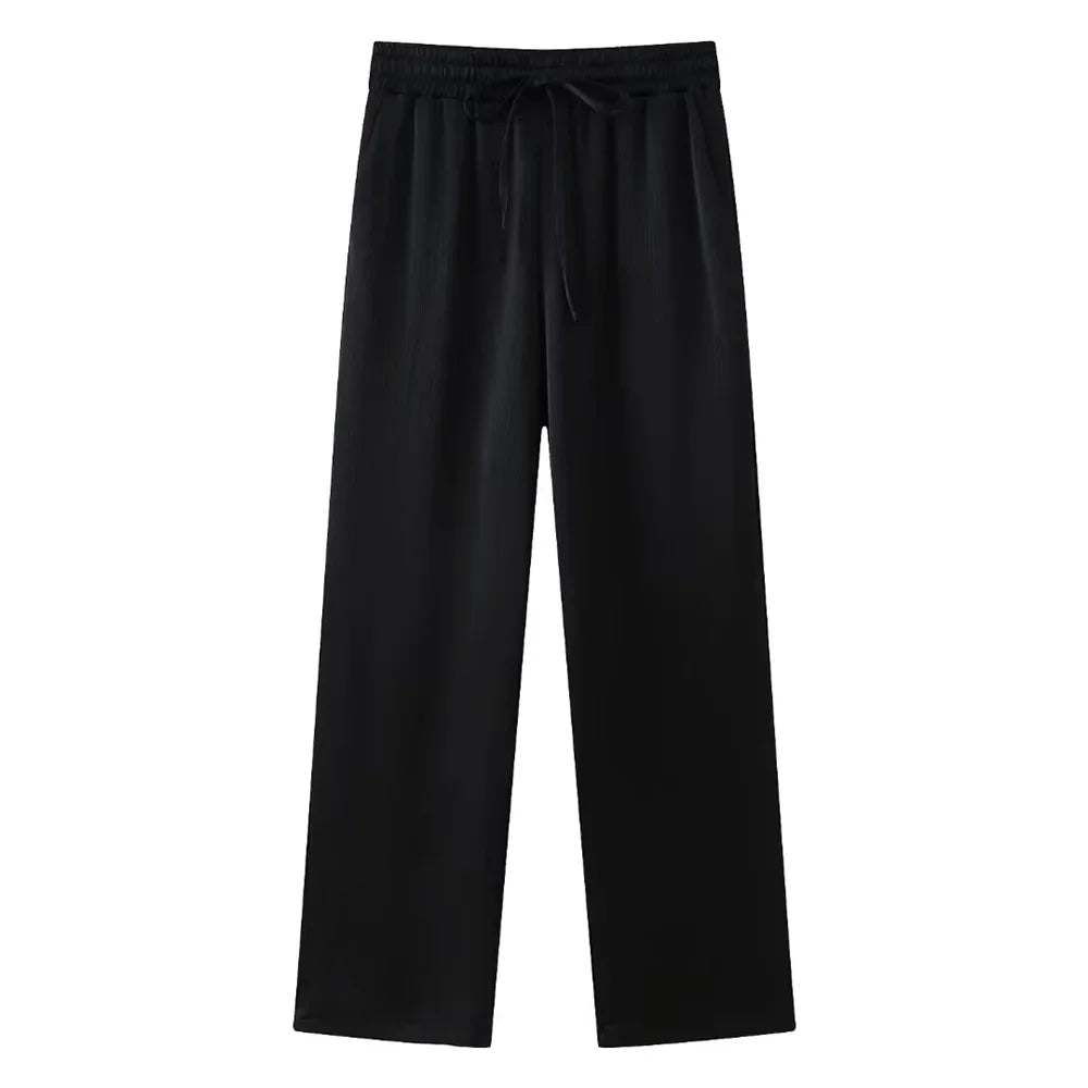 Valéa | Elegant Blazer Set with Wide Pants