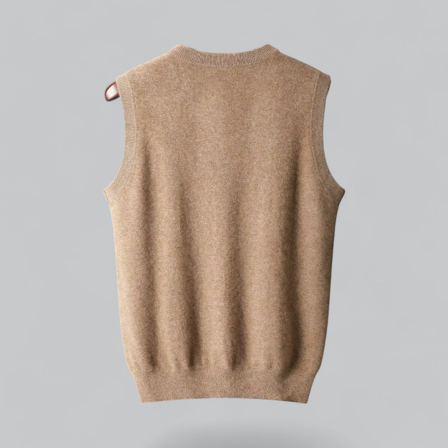 Norrskenberg™ | Men's Cashmere Vest with V-Neck | Knitted Premium Cashmere Sweater