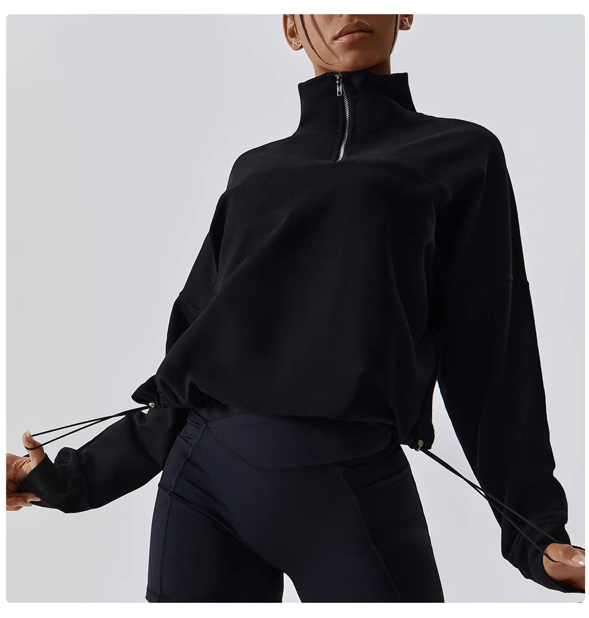 Camellia Sporty Bluse med Justerbar Talje – Behagelig til Hverdagsbrug