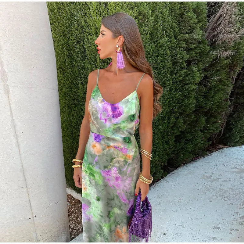 Anisten Maxi Dress | Colorful Self-Expression with Elegance in Every Step