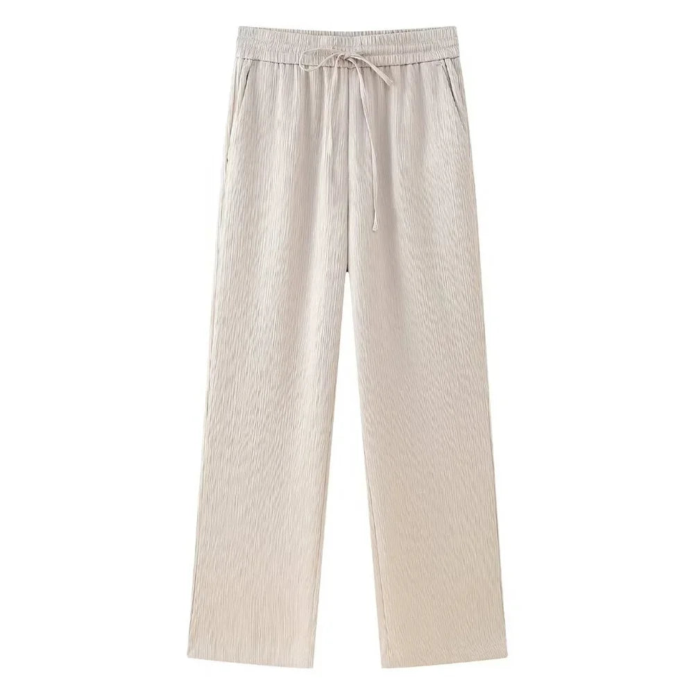 Valéa | Elegant Blazer Set with Wide Pants