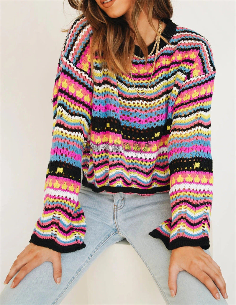 Serelle Round Sweater for Women – Modern Knitted Garment