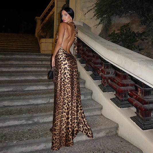 ALTHEA™ | Floor-length Maxi Dress with V-neckline in Premium Polyester