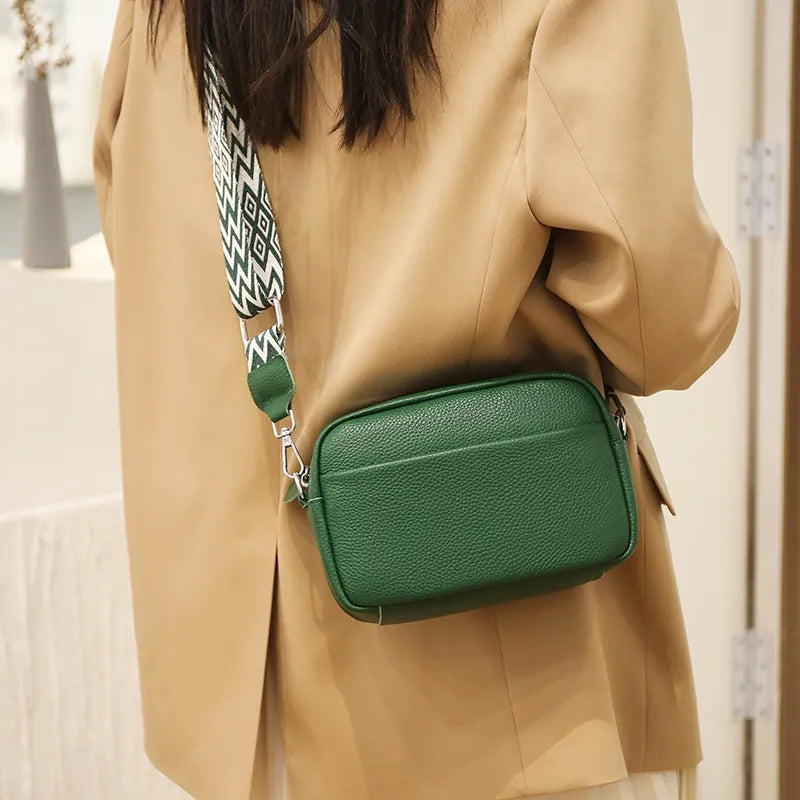 Elvia | Lyxig Crossbody-väska i äkta läder
