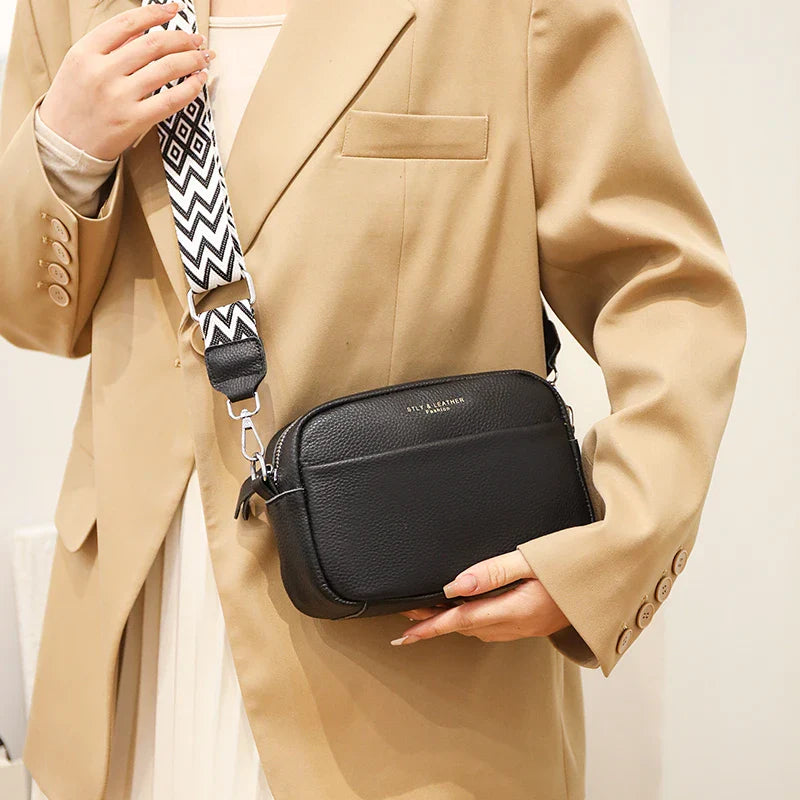 Elvia | Lyxig Crossbody-väska i äkta läder