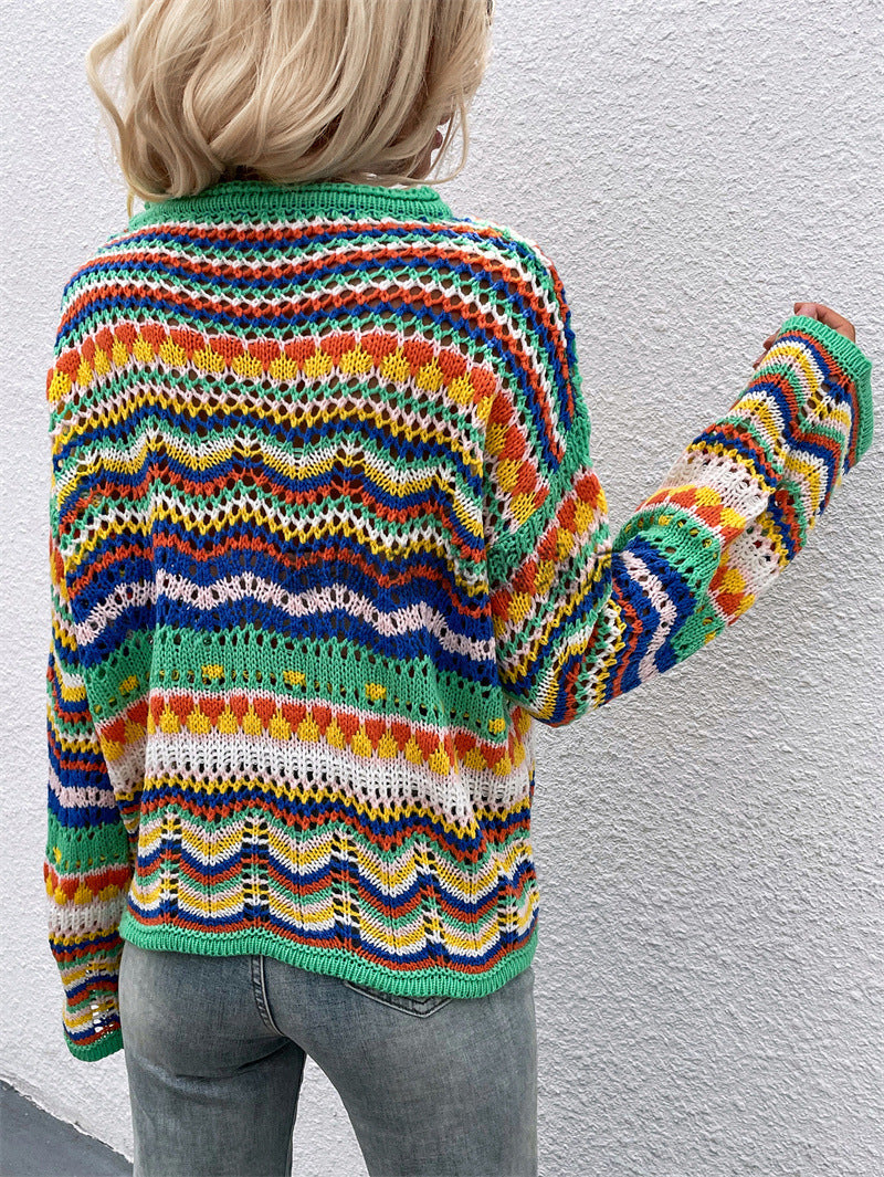 Serelle Round Sweater for Women – Modern Knitted Garment