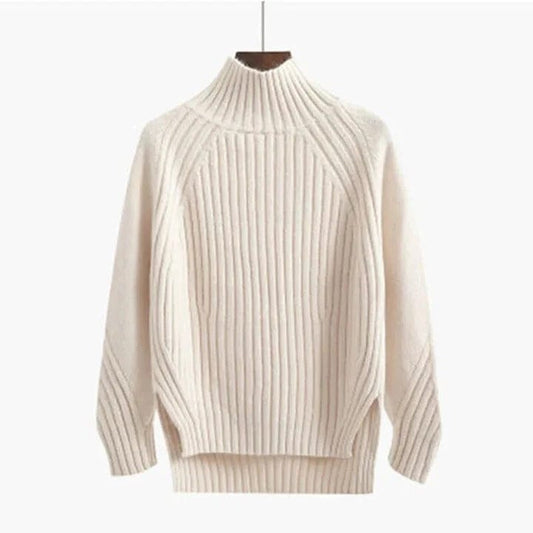 Delphine Poloshirt til kvinder – Klassisk vinterstriktrøje
