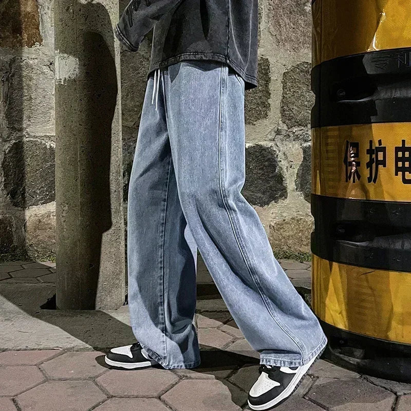 MARKION™ | Streetwear Løse Jeans til Herre
