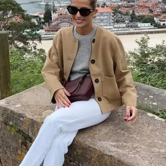 Agnes Elegant short blazer jacket for women