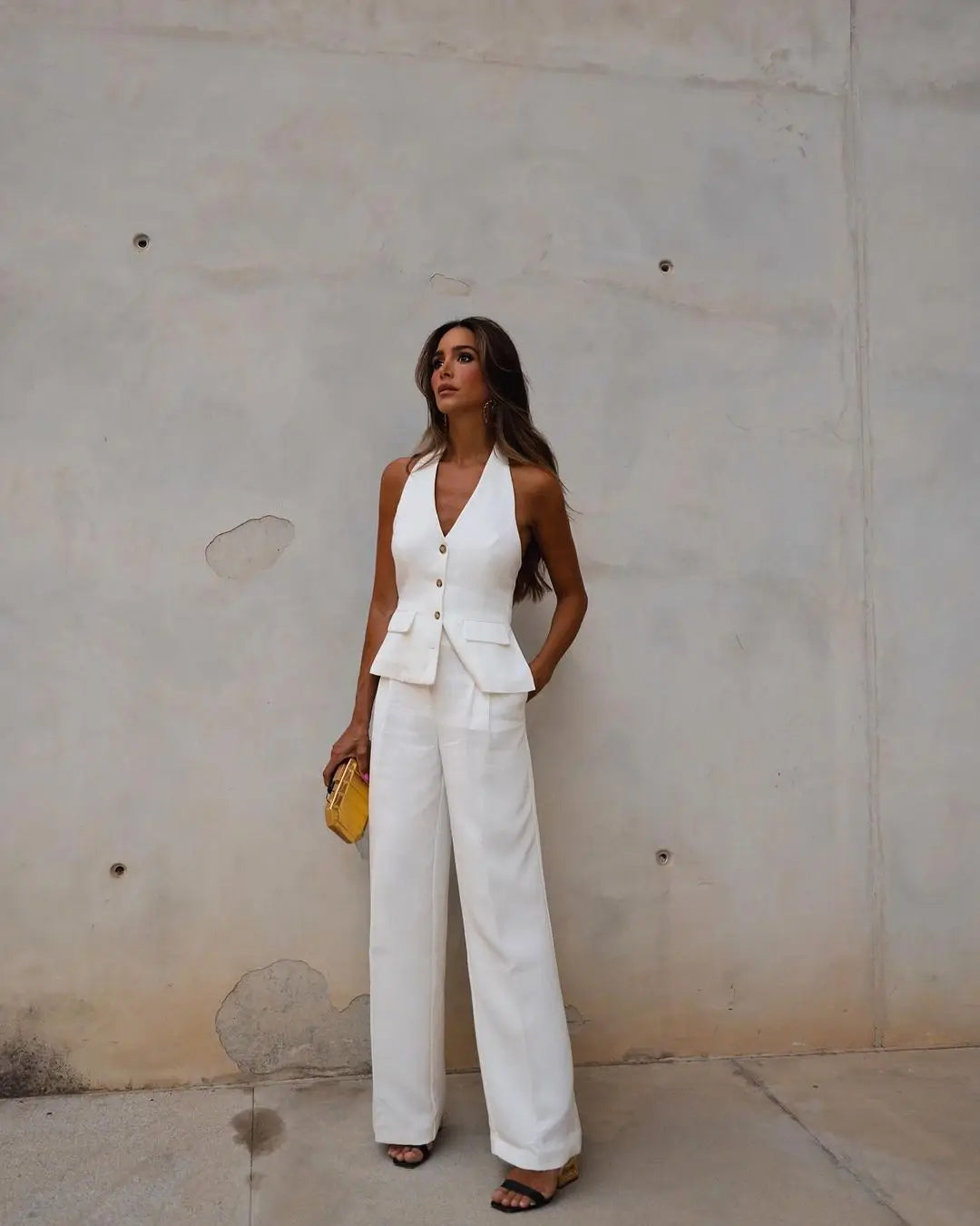 MILENA | Elegant Two-piece Set with Lace Details