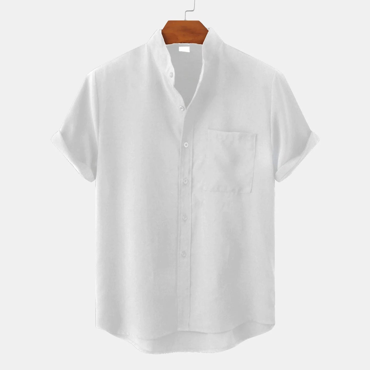 EDVIN™ | Short-sleeved Shirt in Airy Linen Blend