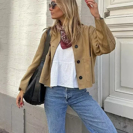 Agnes Elegant short blazer jacket for women