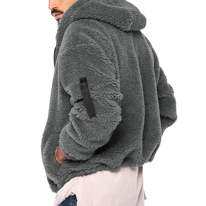 Mr. Fleece Hoodie Jacket with Full-Length Zipper