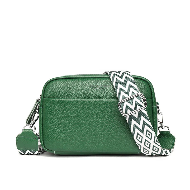 Elvia | Lyxig Crossbody-väska i äkta läder