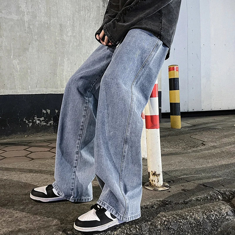 MARKION™ | Streetwear Løse Jeans til Herre