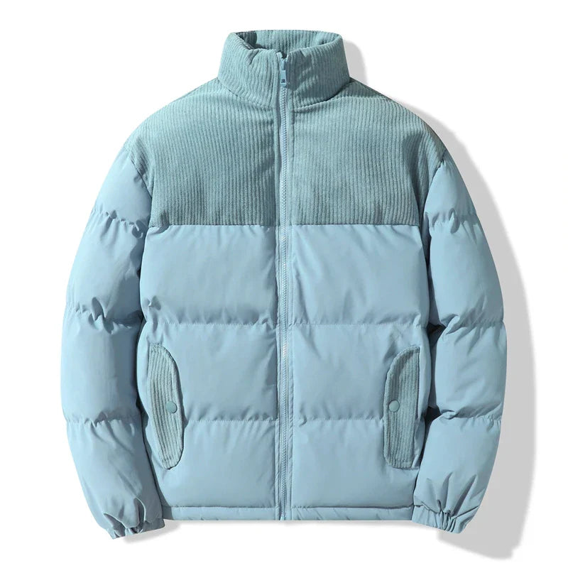Seraphine Unisex Quiltet Jakke – Stilfuld med Corduroy-detaljer