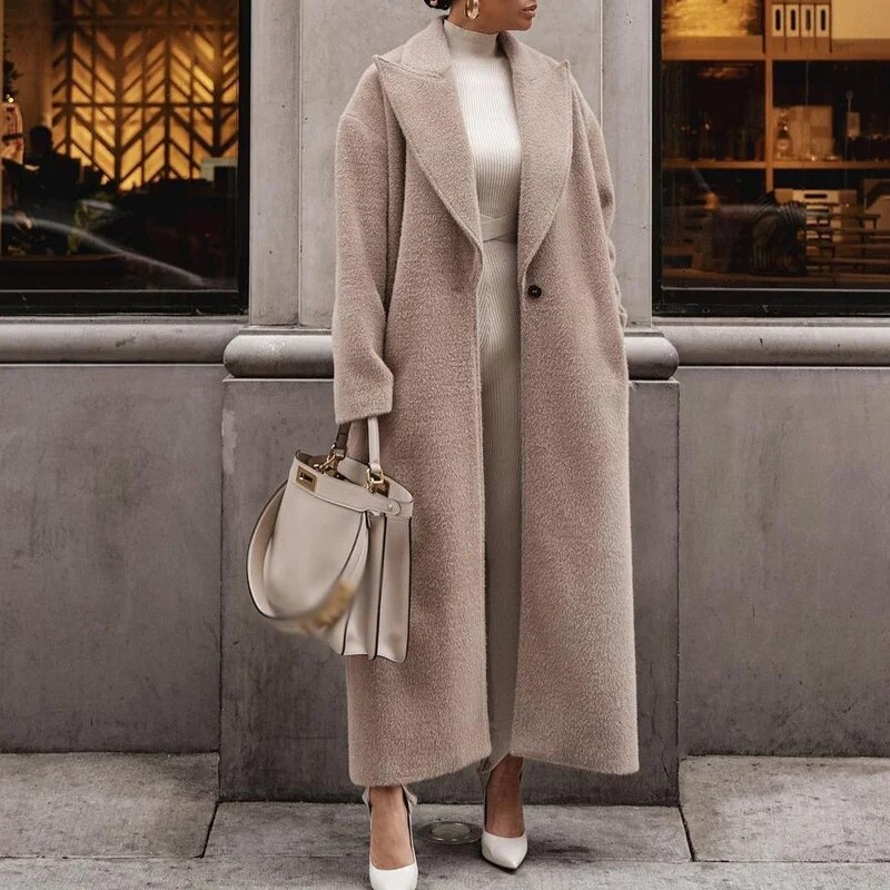 Liora™ | Long Wool Coat for the Winter Season