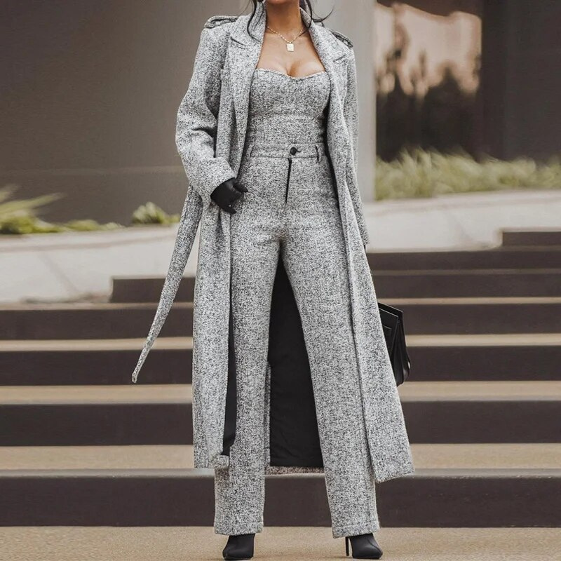 Liora™ | Long Wool Coat for the Winter Season