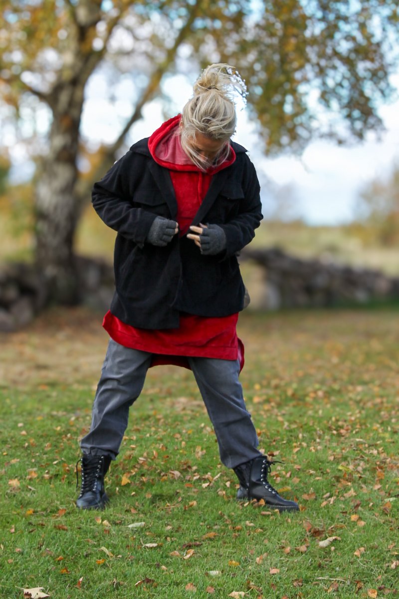 Thalassa Cord Black Jakke – Klassisk herrejakke til hverdagsbrug