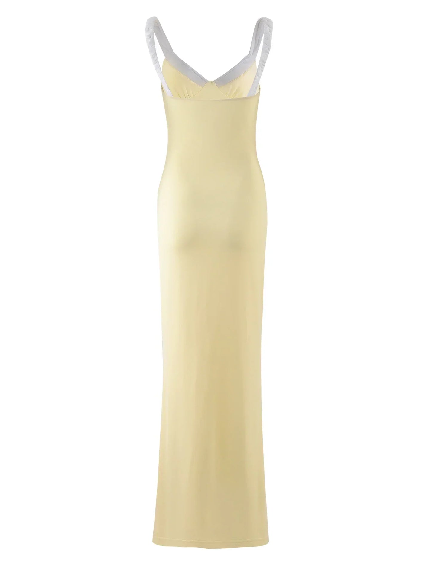 Liora | Lemon Yellow Elegant Dress for Radiant Occasions