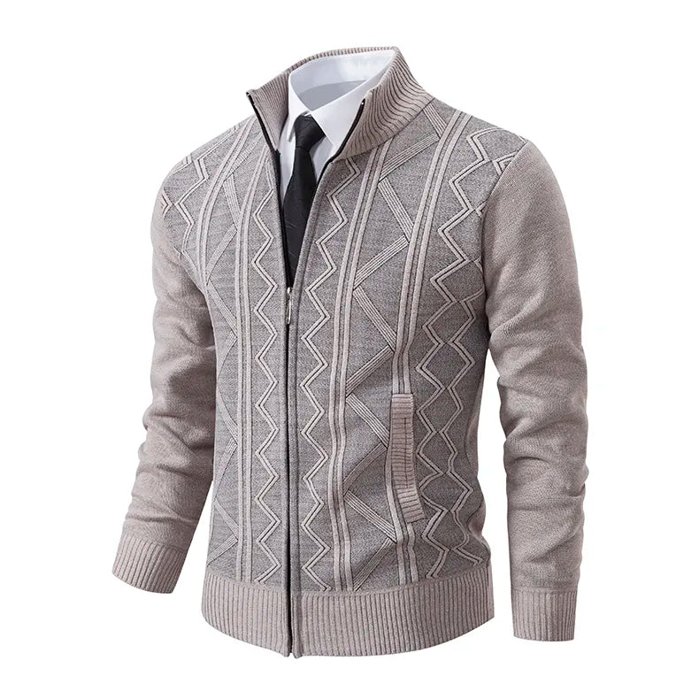 Alarik™ | Cardigan with Zipper in Cashmere-Cotton