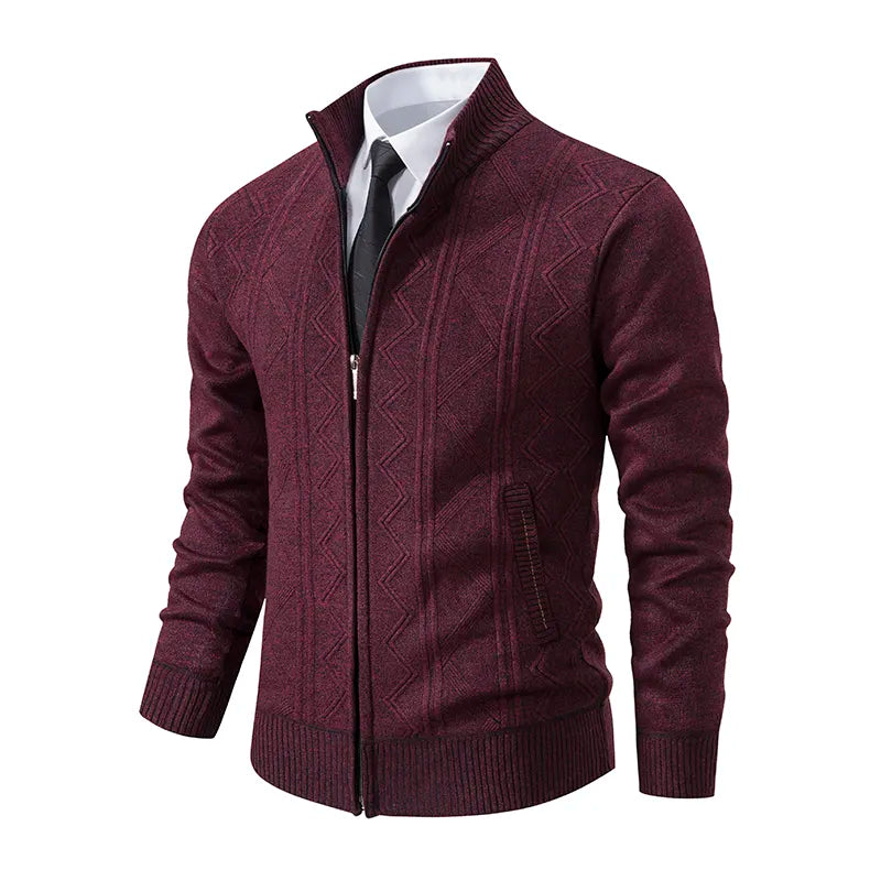 Alarik™ | Cardigan with Zipper in Cashmere-Cotton