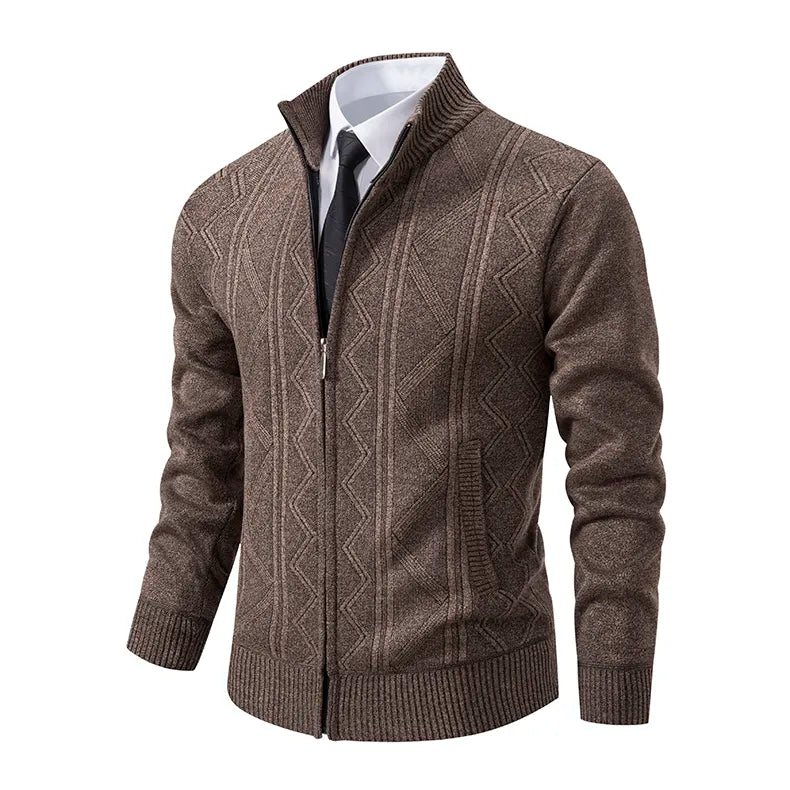 Alarik™ | Cardigan with Zipper in Cashmere-Cotton