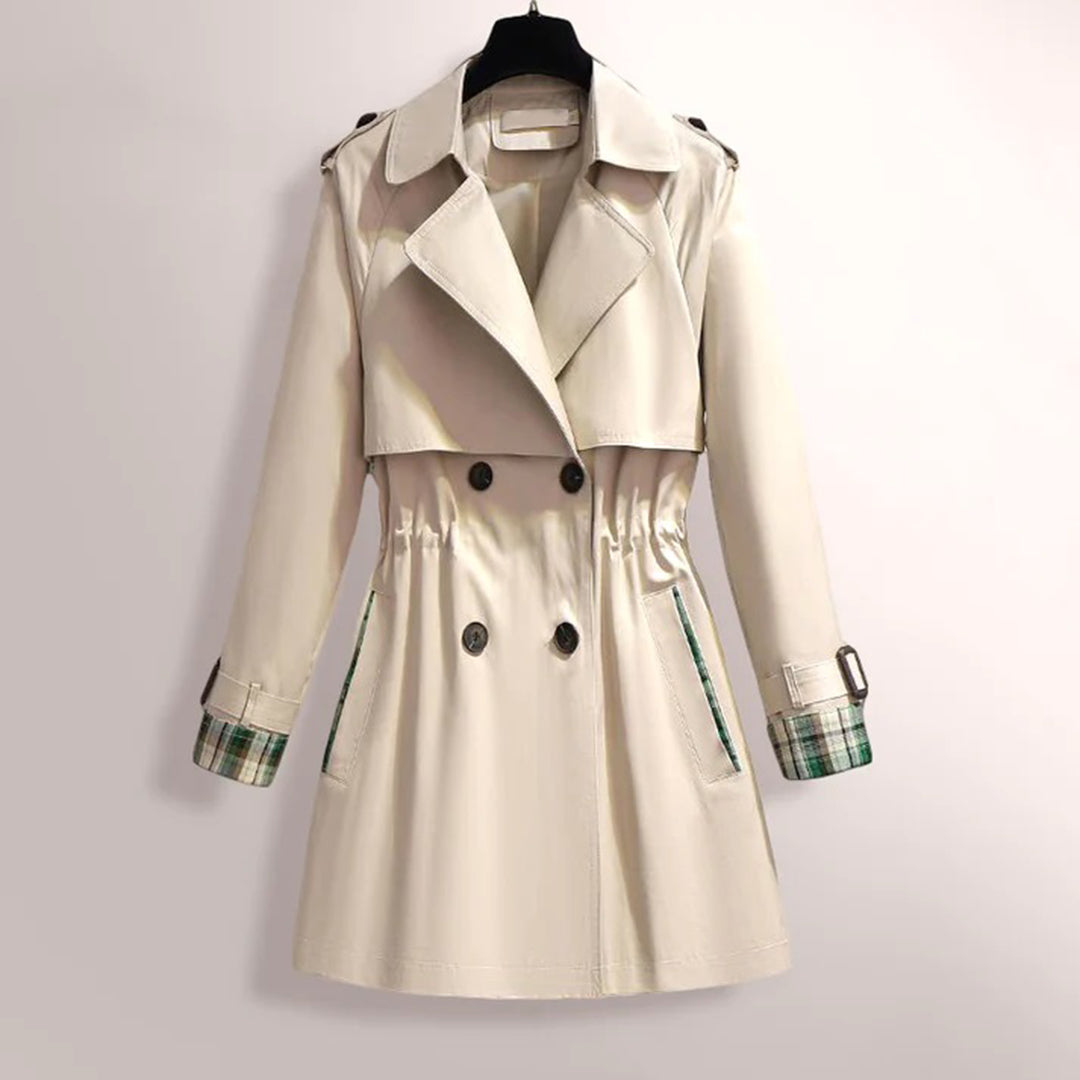 VILDA™ | Klassisk Dobbeltknappet Trenchcoat til Dame