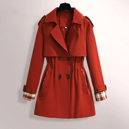 VILDA™ | Classic Double-Breasted Trench Coat for Women