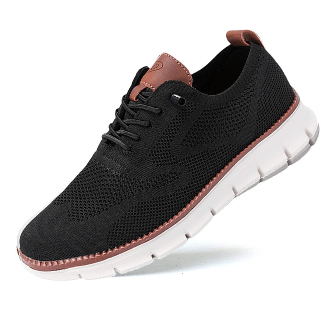Urban™ | Ultra-bekväma Herrskor i Italienskt Läder & Andningsbar Flyknit