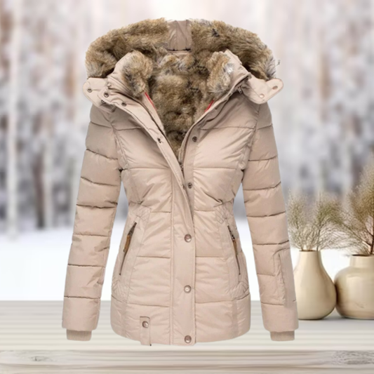 Dam Parka Jacket Waterproof – Padded with Fur-Lined Hood