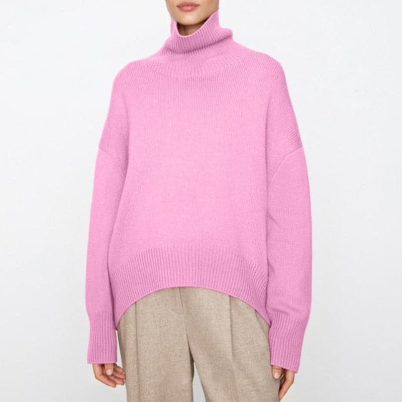 Ingrida knitted turtleneck – loose fit for women who like relaxed chic