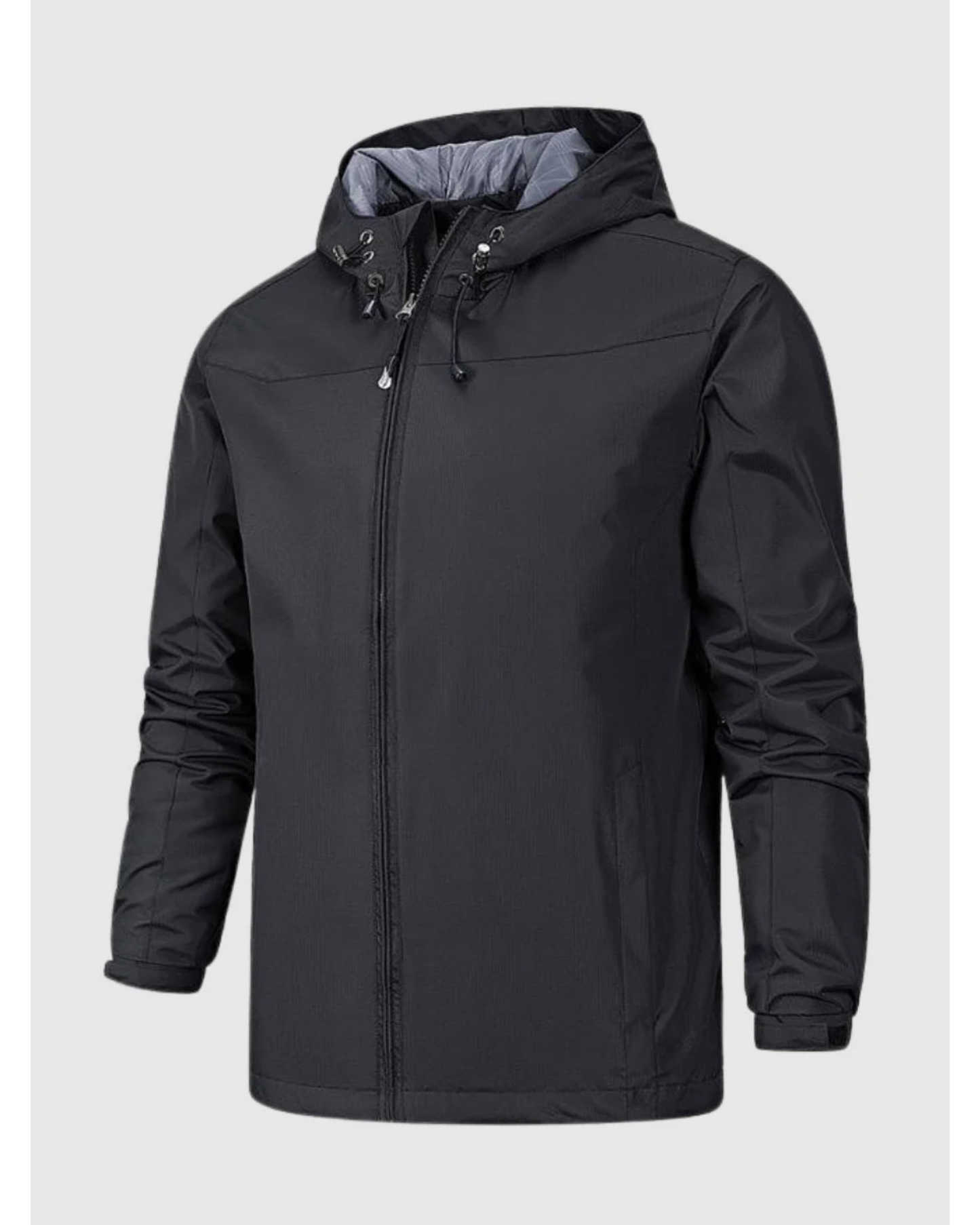 Mikael | Waterproof rain jacket with hood and lightweight zipper