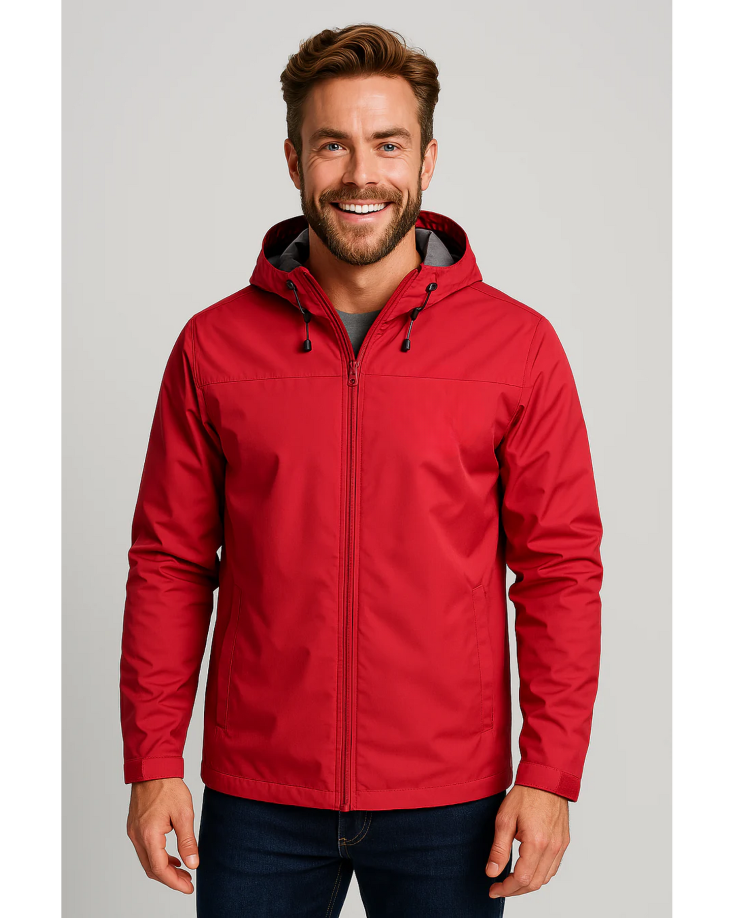Mikael | Waterproof rain jacket with hood and lightweight zipper